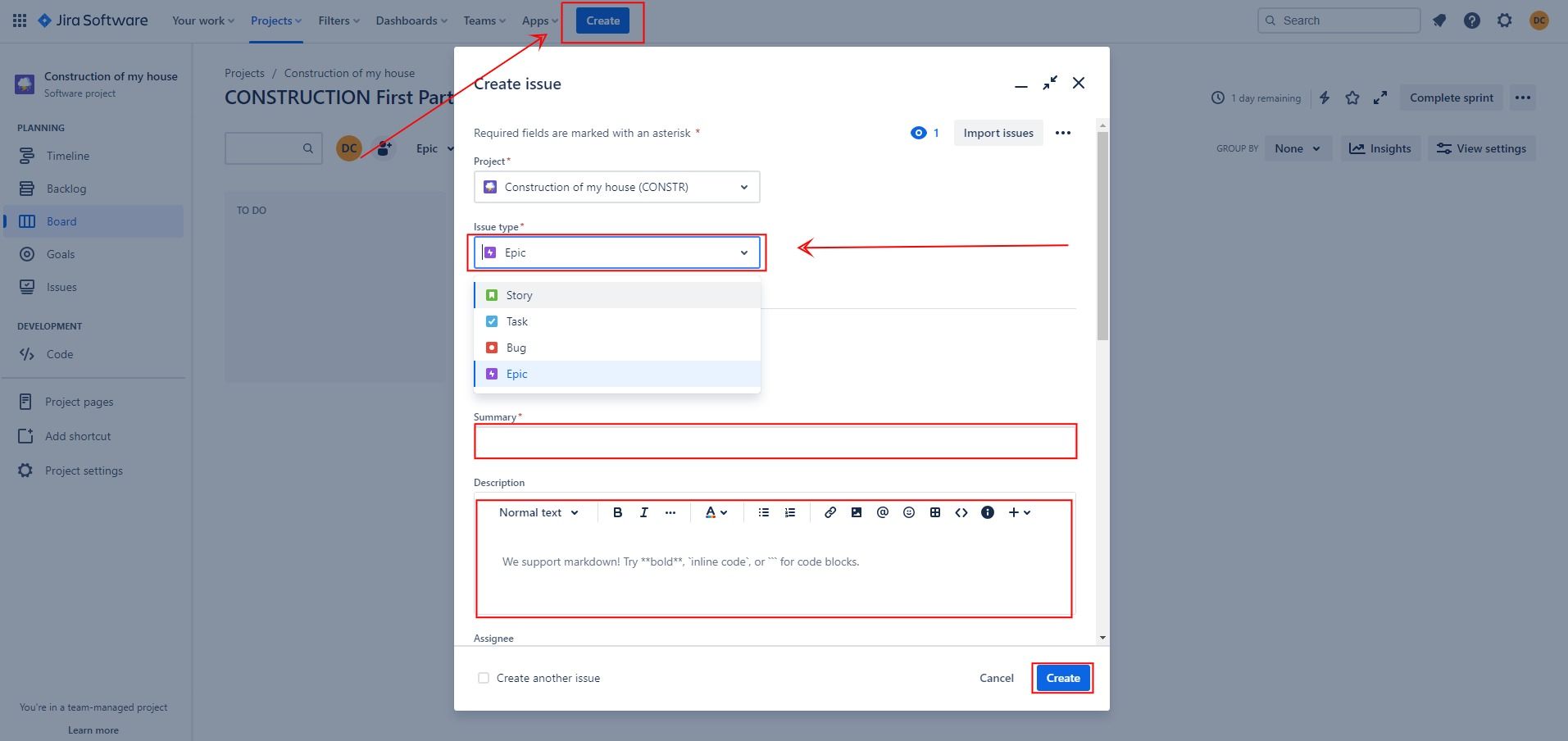 Jira screenshot