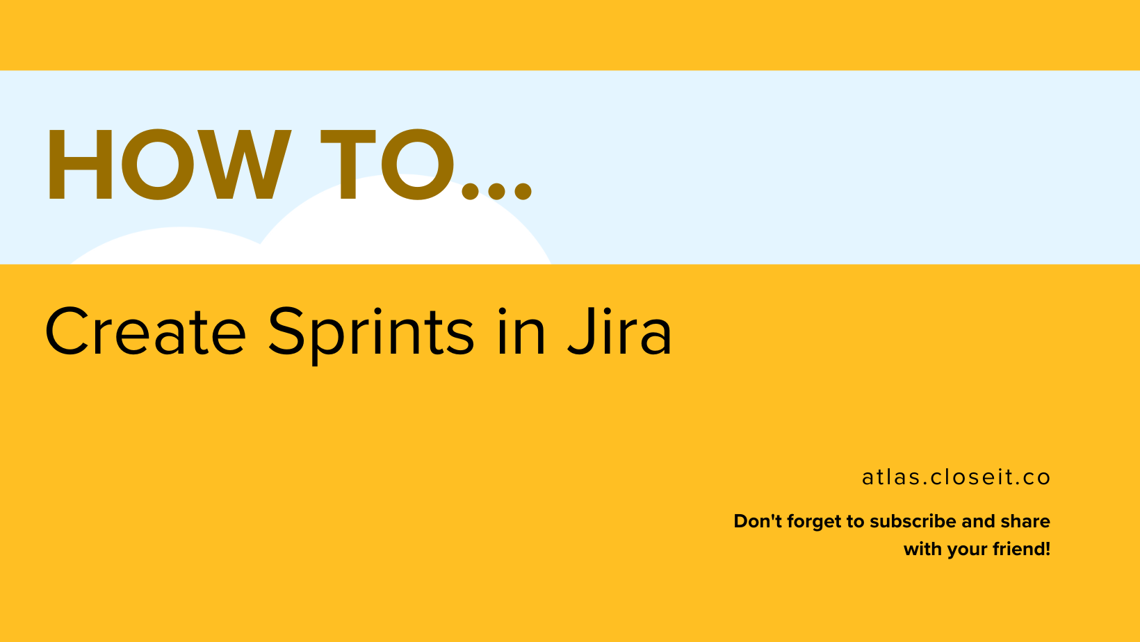 How to create sprints in Jira preview