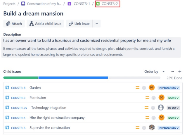 How to access parent issue in Jira