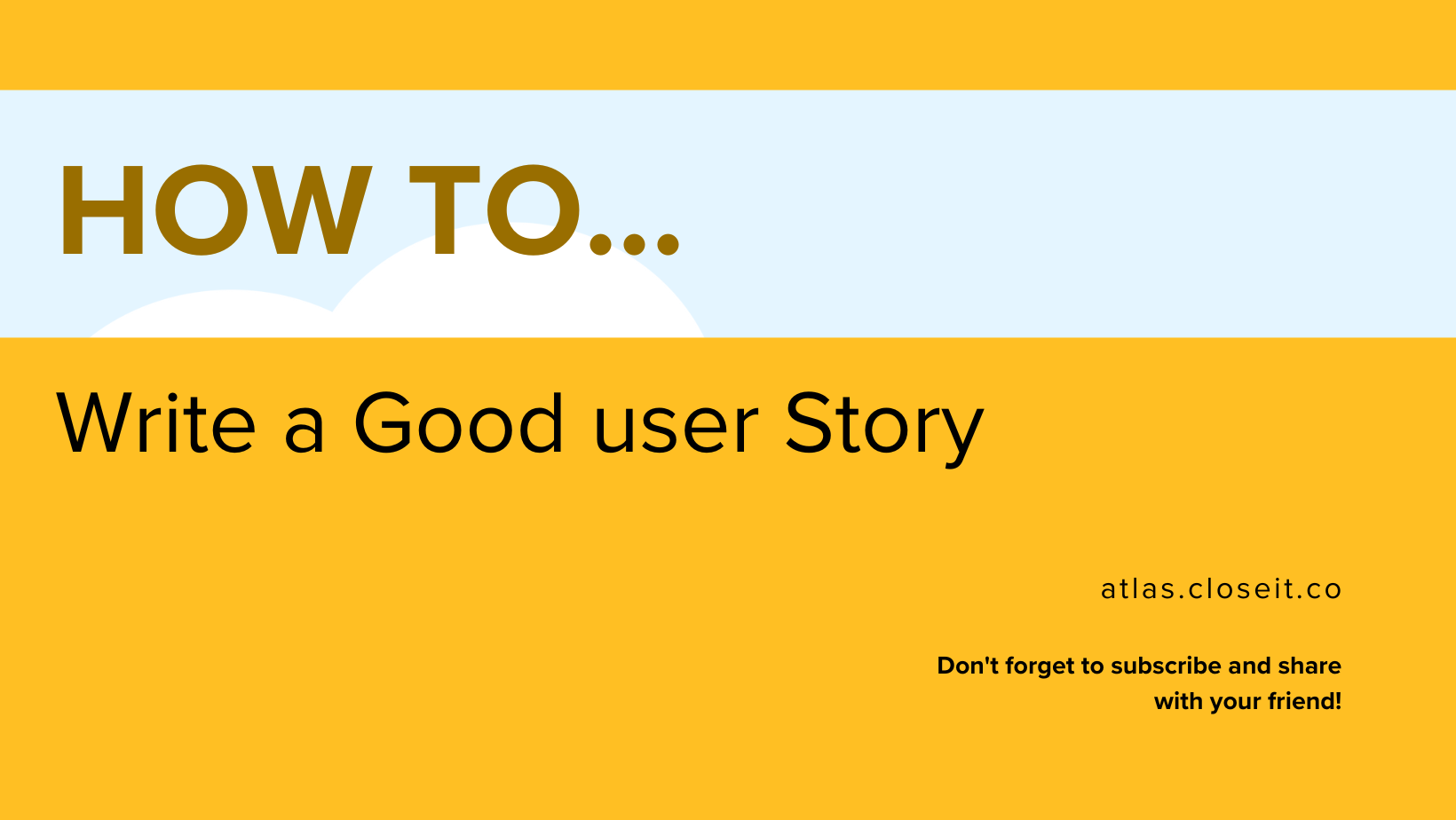 How to Write a goood user story in Jira preview