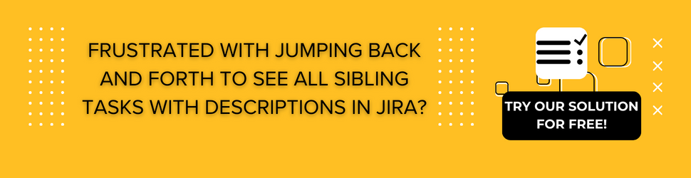 Subtasks Navigation for Jira promotional Banner